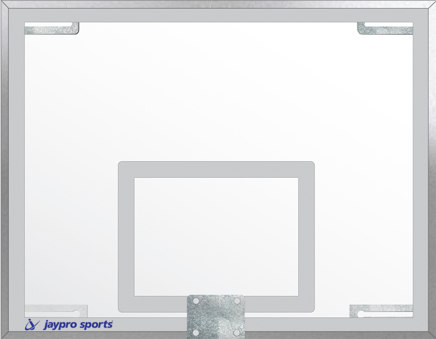 Jaypro Basketball System - Portable (Indoor) - Elite 5400 (4 ft.6 in. Board Extension) - 54 in. Glass Backboard, Breakaway Goal Jaypro
