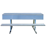 Jaypro Player Bench with Seat Back and Shelf - 7-1/2 ft. - Portable Jaypro