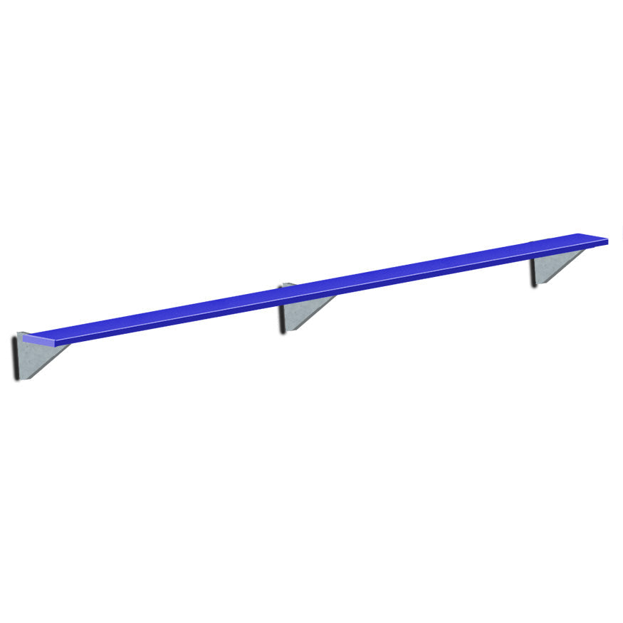 Jaypro Player Bench - Wall-Mounted - 15 ft.  (Powder Coated) Jaypro