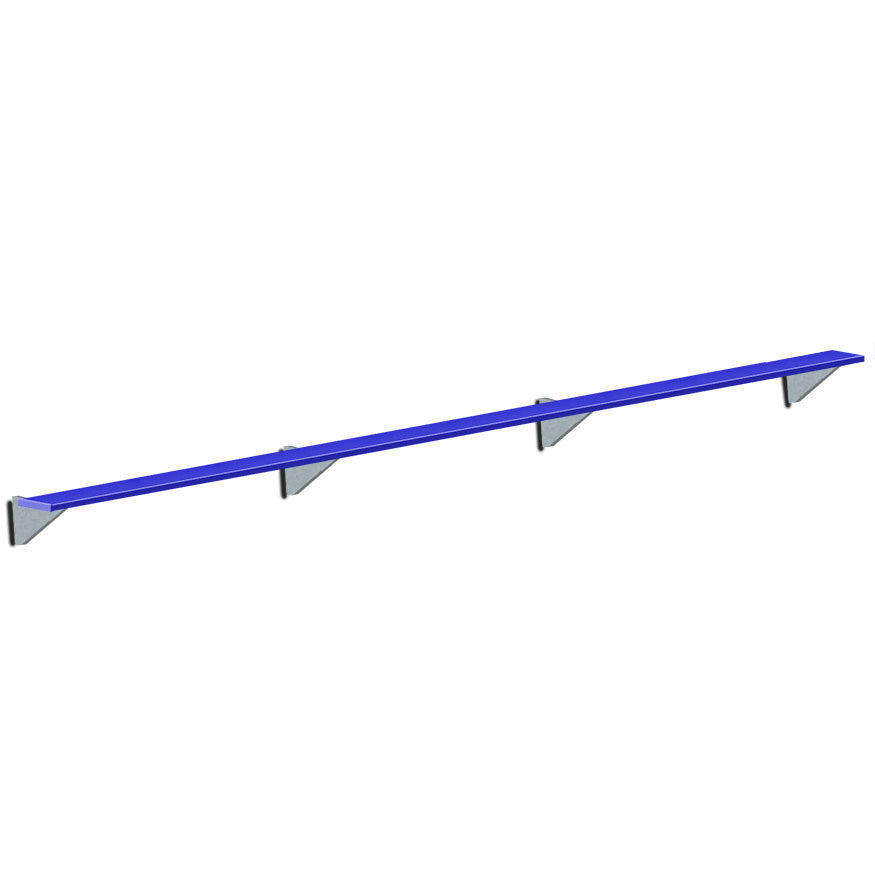 Jaypro Player Bench - Wall-Mounted - 21 ft.  (Powder Coated) Jaypro