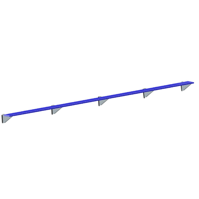 Jaypro Player Bench - Wall-Mounted - 27 ft.  (Powder Coated)