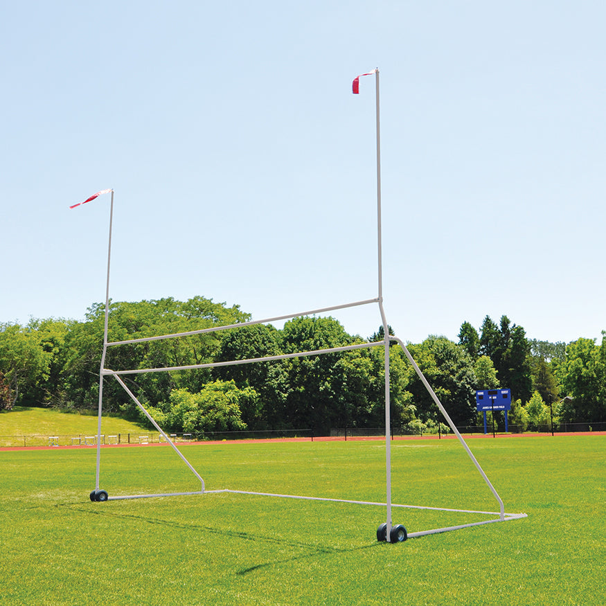 Jaypro Portable Practice Football/Soccer Combo Goal (High School) (8 ft. H x 24 ft. W with 10 ft. H Uprights, 23 ft.-4 in. width) Jaypro