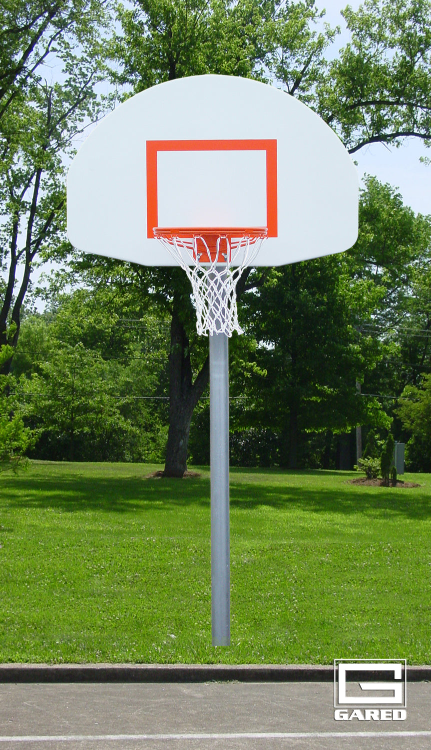 Gared Economy 3-1/2" O.D. Straight Post Basketball Package PK3511 Gared