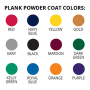 Jaypro Bleacher - 27 ft. (2 Row - Double Foot Plank) - Tip & Roll  (Powder Coated) Jaypro