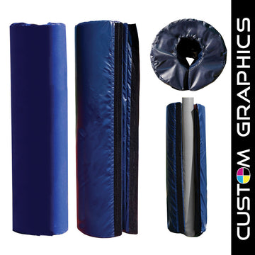 Jaypro Protector Pad - 6 in. Thick pad with Custom Graphics - Post Pad (Outdoor) - Pro Style (6-5/8 in. Pole)