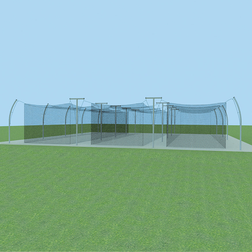 Jaypro PROTF-55A - Batting Tunnel Frame - Professional Outdoor (55 ft.) - Multiple Tunnel Adaptor