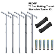 Jaypro Batting Tunnel Frame - Professional Outdoor (70 ft.) - Multiple Tunnel Adaptor