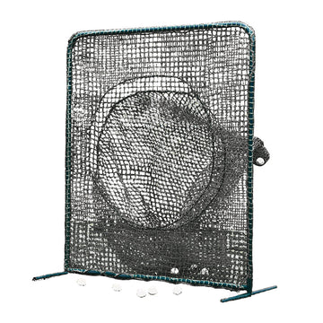 Jaypro Batting Practice Screen - 7 ft.H x 7 ft.W - Portable - Soft Toss (Black)