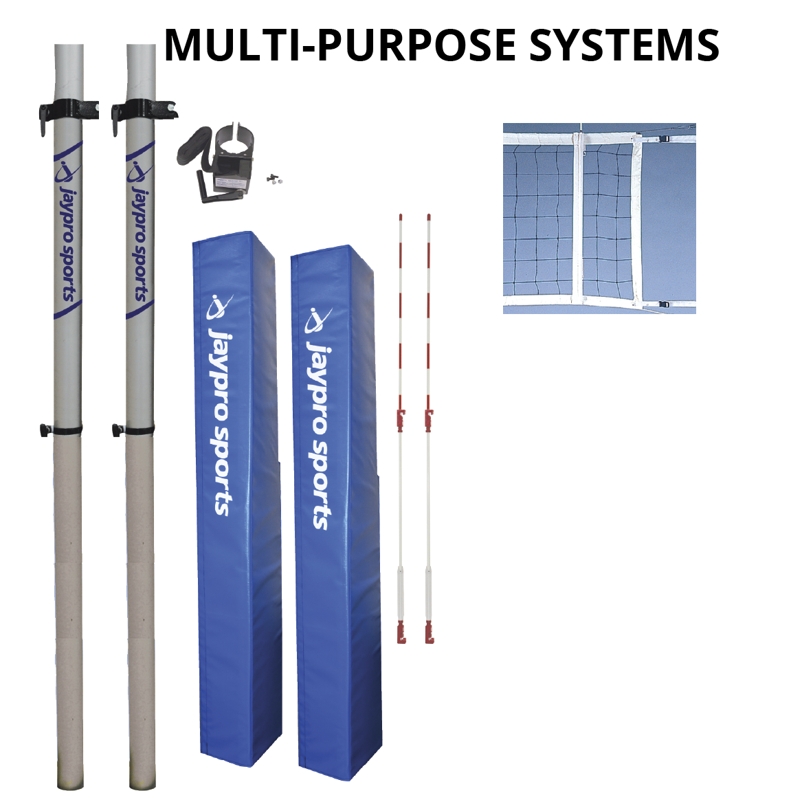 Jaypro Multi-Sport Net System (2 in. (51mm) - Canadian Floor Sleeve) Jaypro