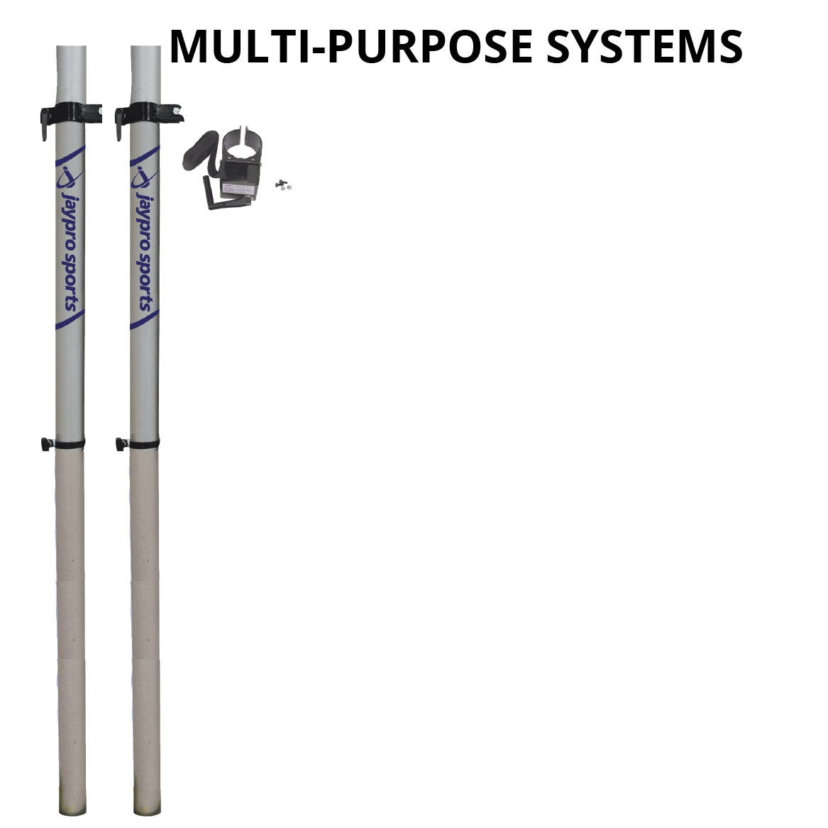 Jaypro Multi-Sport Uprights (3-1/2 in. Floor Sleeve) Jaypro