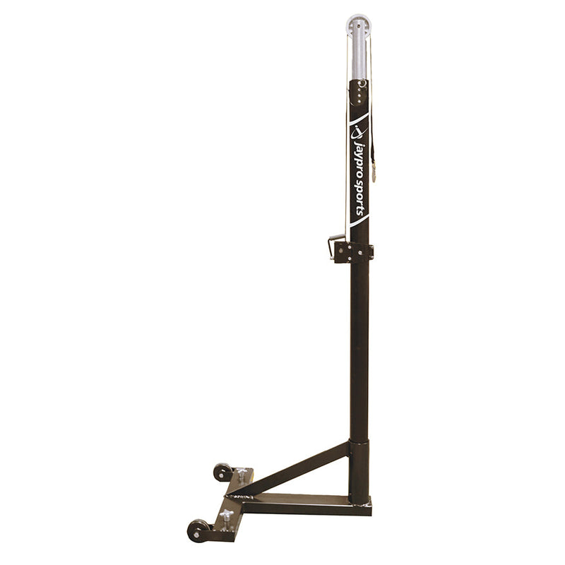 Jaypro T-Base - Competition Volleyball Net System (FeatherLite  (Pin-Stop Height Adjust) Upright) - NFHS, NCAA, USVBA Compliant Jaypro