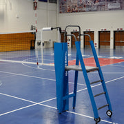 Jaypro FeatherLite  Volleyball System Deluxe Package with Custom Graphics (3 in. Floor Sleeve) - NFHS, NCAA, USVBA Compliant Jaypro
