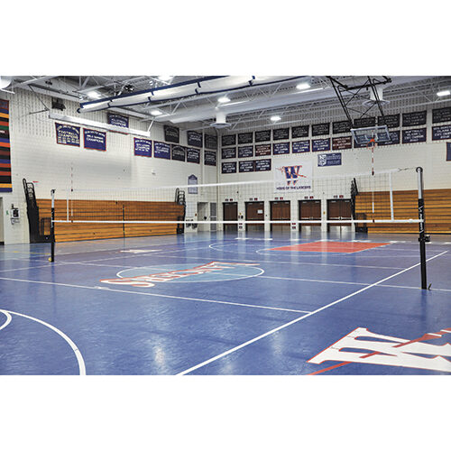 Jaypro FeatherLite  Volleyball Uprights (3-1/2 in. Floor Sleeve) - NFHS, NCAA, USVBA Compliant Jaypro