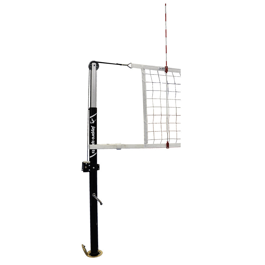 Jaypro FeatherLite  Volleyball Systems (2 in. (51mm) Floor Sleeve - Canadian) - NFHS, NCAA, USVBA Compliant Jaypro