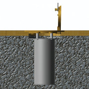 Jaypro Floor Sleeves with Brass Cover (3 in. O.D. Upright) Jaypro