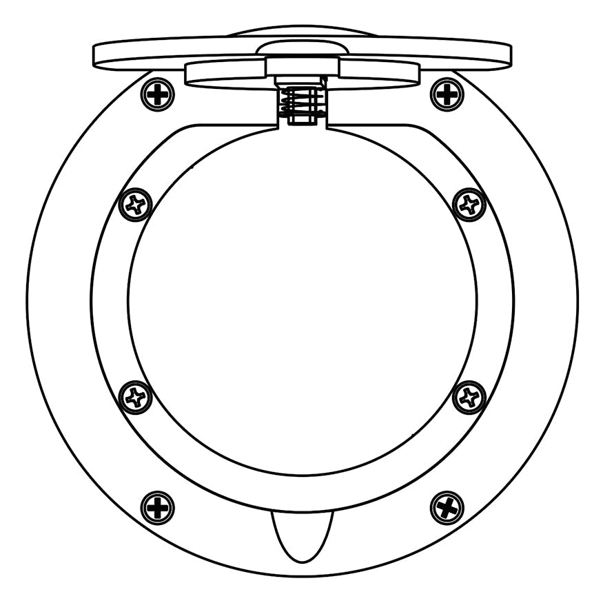 Jaypro Floor Sleeve Replacement Brass Cover Plate (7-1/2 in.) Jaypro