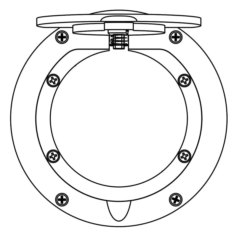 Jaypro Floor Sleeve Replacement Brass Cover Plate (7-1/2 in.) Jaypro