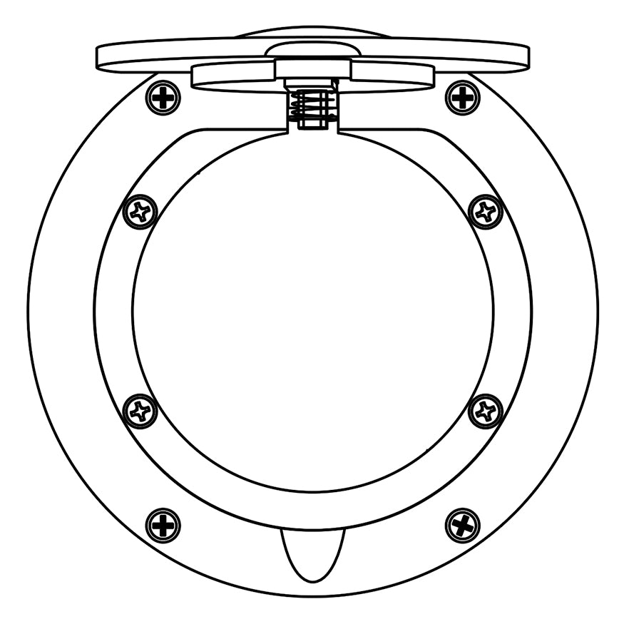 Jaypro Floor Sleeve Replacement Chrome Cover Plate (7-1/2 in.)