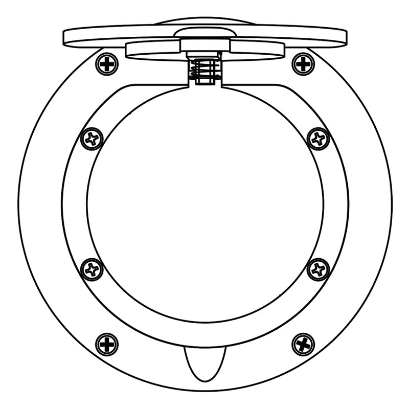 Jaypro Floor Sleeve Replacement Chrome Cover Plate (7-1/2 in.)