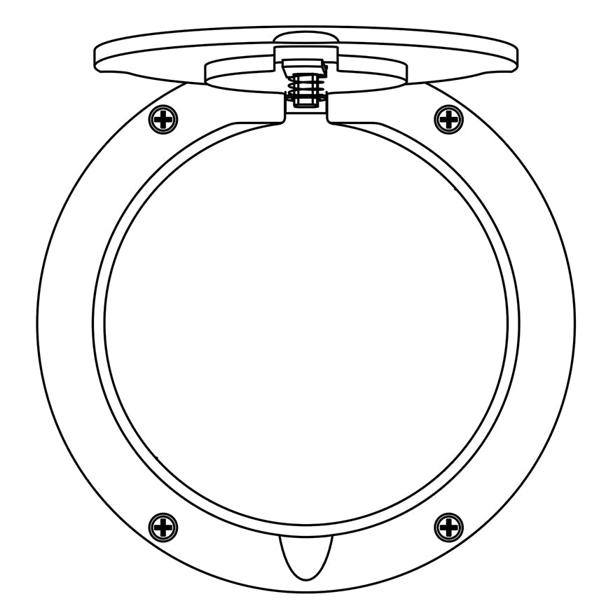 Jaypro Floor Sleeve Replacement Brass Cover Plate (8-1/2 in.) Jaypro