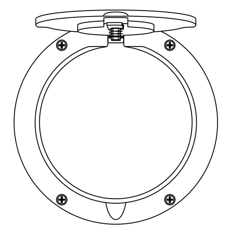 Jaypro Floor Sleeve Replacement Brass Cover Plate (8-1/2 in.) Jaypro