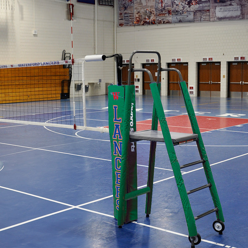 Jaypro Carbon Ultralite  Volleyball Deluxe Package with Custom Graphics  (3-1/2 in. Floor Sleeve) - NFHS, NCAA, USVBA Compliant Jaypro