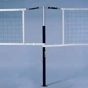 Jaypro Hybrid Steel Volleyball Net Center Upright System (3-1/2 in. Floor Sleeve) - NFHS, NCAA, USVBA Compliant Jaypro