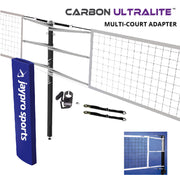 Jaypro Carbon Ultralite  Volleyball Net Center Upright System (3-1/2 in. Floor Sleeve) - NFHS, NCAA, USVBA Compliant Jaypro