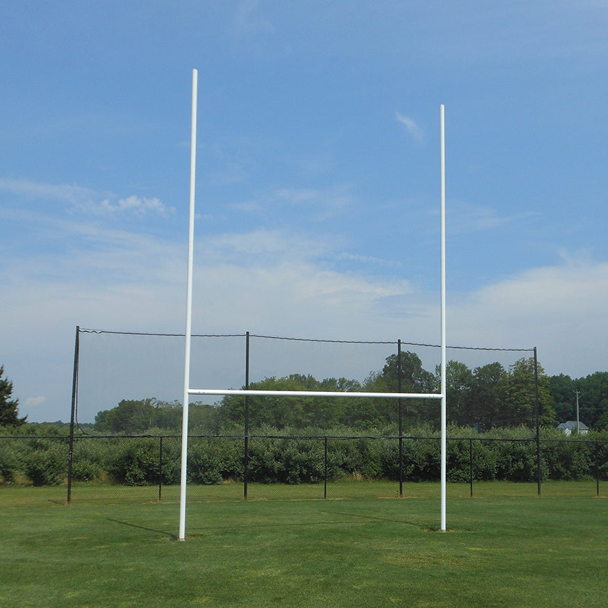 Jaypro Rugby Goals (32 ft.H (9.8m) x 18 ft.4 in.W (5.6m)) (Permanent) - (White) Jaypro