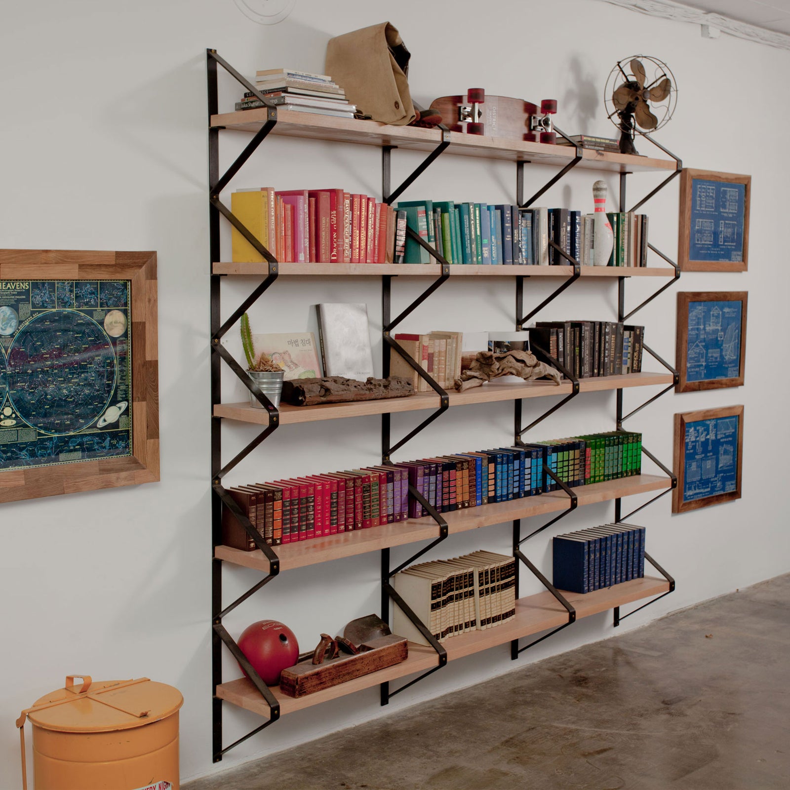District Mills Half Rhombus Shelf