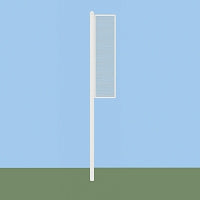 Jaypro Foul Poles - 12 ft. - Softball (Collegiate) (Surface Mount)