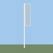 Jaypro Foul Poles - 12 ft. - Softball (Collegiate) (Surface Mount)