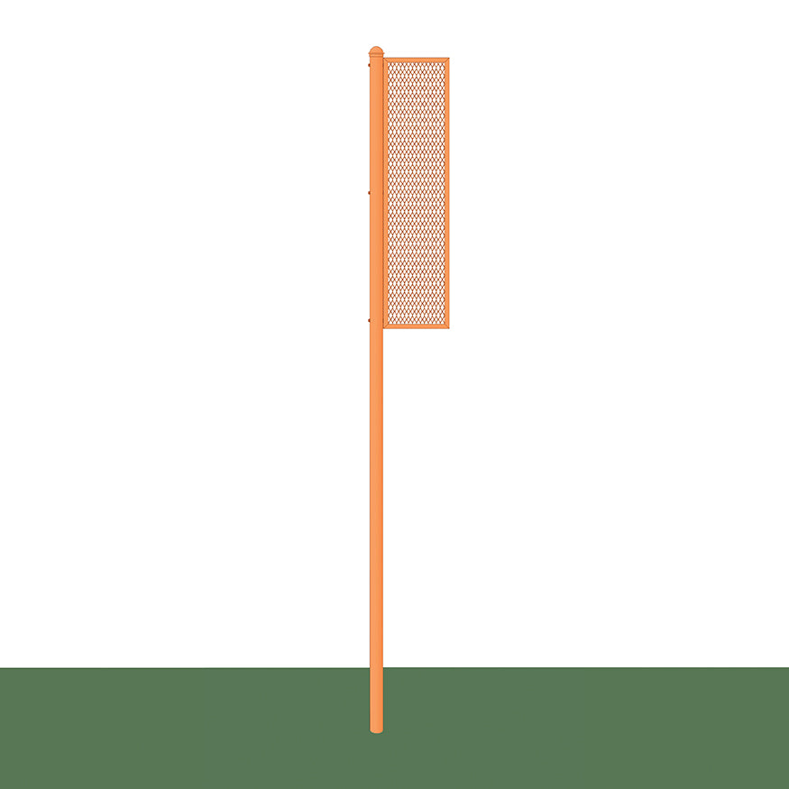 Jaypro Foul Poles - 15 ft. - Softball (Collegiate) (Semi-Permanent)