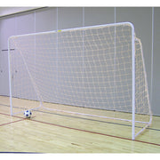 Jaypro Soccer Goal (Indoor/Outdoor) - Steel - Folding Soccer Goal (7 ft.H x 12 ft.W x 4 ft.D) - Portable - Youth/Junior (White) Jaypro