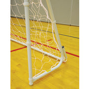 Jaypro Soccer Goal (Indoor/Outdoor) - Steel - Folding Soccer Goal (7 ft.H x 12 ft.W x 4 ft.D) - Portable - Youth/Junior (White) Jaypro