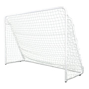 Jaypro Soccer Goal (Indoor/Outdoor) - Steel - Folding Soccer Goal (7 ft.H x 12 ft.W x 4 ft.D) - Portable - Youth/Junior (White) Jaypro