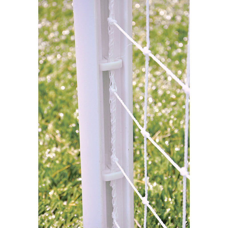 Jaypro Soccer Goals - Team Official Round Goal - Semi-Permanent (8 ft.H x 24 ft.W x 4 ft.B x 10 ft.D) - NFHS, NCAA Compliant Jaypro
