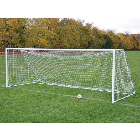 Jaypro Soccer Goals - Classic Official Round Goal Deluxe Package (8 ft.H x 24 ft.W x 4 ft.B x 10 ft.D) - NFHS, NCAA, FIFA Compliant Jaypro