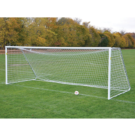Jaypro Soccer Goals - Classic Official Round Goal (8 ft.H x 24 ft.W x 4 ft.B x 10 ft.D) - NFHS, NCAA, FIFA Compliant Jaypro