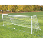 Jaypro Soccer Goals - Classic Official Round Goal - Semi-Permanent with Standard Backstays (8 ft.H x 24 ft.W x 4 ft.B x 10 ft.D) - NFHS, NCAA, FIFA Compliant Jaypro