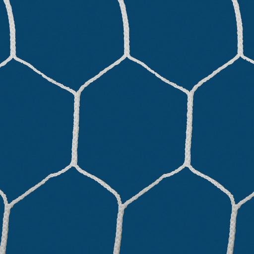 Jaypro Soccer Goal Replacement Nets (Box Net - 5 1/2 in. Hex - 5mm Mesh) - World Classic Goal (8 ft.H x 24 ft.W x 6 ft.B x 6 ft.D) (White) Jaypro