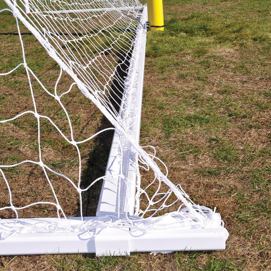 Jaypro Soccer Goals - Nova  Premier Adjustable Goal (8 ft.H x 24 ft.W x 4 ft.B x 10 ft.D) - NCAA, NFHS, FIFA, and ASTM Compliant (White) Jaypro