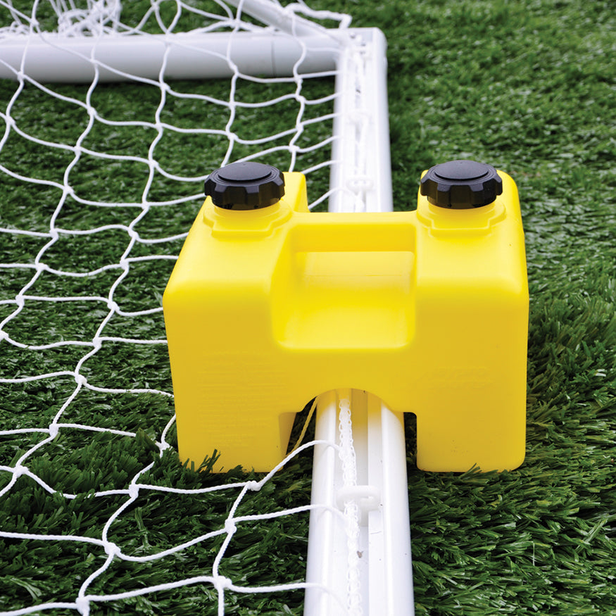 Jaypro Soccer Goals - Nova  Premier  Goal Package (8 ft.H x 24 ft.W x 4 ft.B x 10 ft.D) - ASTM Compliant  (Black/White) Jaypro