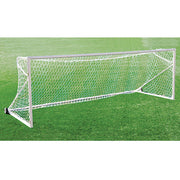 Jaypro Soccer Goal Replacement Nets (5-1/2 in. Hex - 5mm Braided Mesh) - Team Official Goal (8 ft.H x 24 ft.W x 4 ft.B x 10 ft.D) (White) Jaypro