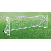 Jaypro Soccer Goals - Nova  Premier  Goal Package (8 ft.H x 24 ft.W x 4 ft.B x 10 ft.D) - ASTM Compliant  (White) Jaypro