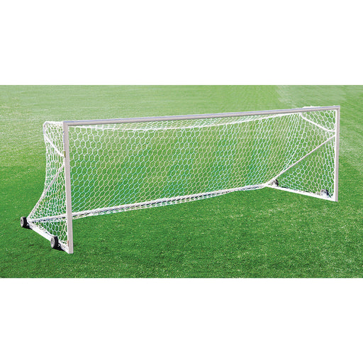 Jaypro Soccer Goals - Nova  Premier  Goal Package (8 ft.H x 24 ft.W x 4 ft.B x 10 ft.D) - ASTM Compliant  (White) Jaypro