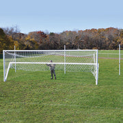 Jaypro Soccer Goal Replacement Nets (Box Net - 5 1/2 in. Hex - 5mm Mesh) - World Classic Goal (8 ft.H x 24 ft.W x 6 ft.B x 6 ft.D) (White) Jaypro