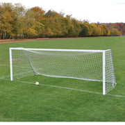 Jaypro Soccer Goals - Classic Official Square Goal - Semi-Permanent with Standard Backstays (8 ft.H x 24 ft.W x 4 ft.B x 10 ft.D) - NFHS, NCAA, FIFA Compliant Jaypro