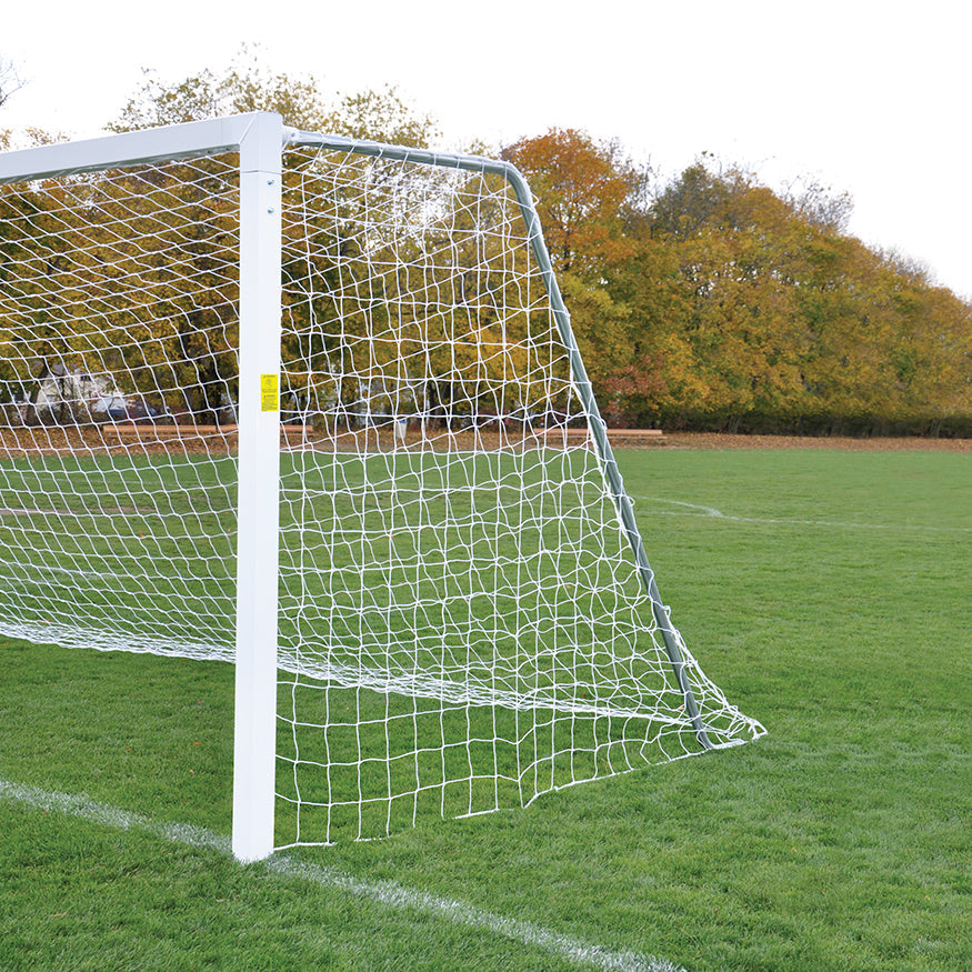 Jaypro Soccer Goals - Classic Official Square Goal - Semi-Permanent with Standard Backstays (8 ft.H x 24 ft.W x 4 ft.B x 10 ft.D) - NFHS, NCAA, FIFA Compliant Jaypro