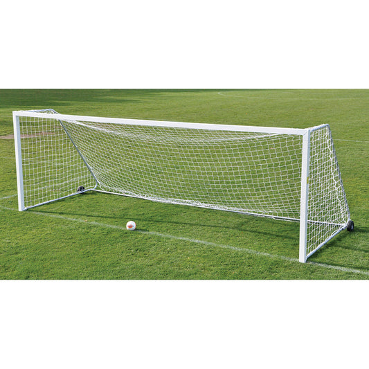 Jaypro Soccer Goals - Classic Official Square Goal Deluxe Package (8 ft.H x 24 ft.W x 4 ft.B x 10 ft.D) - NFHS, NCAA, FIFA Compliant Jaypro